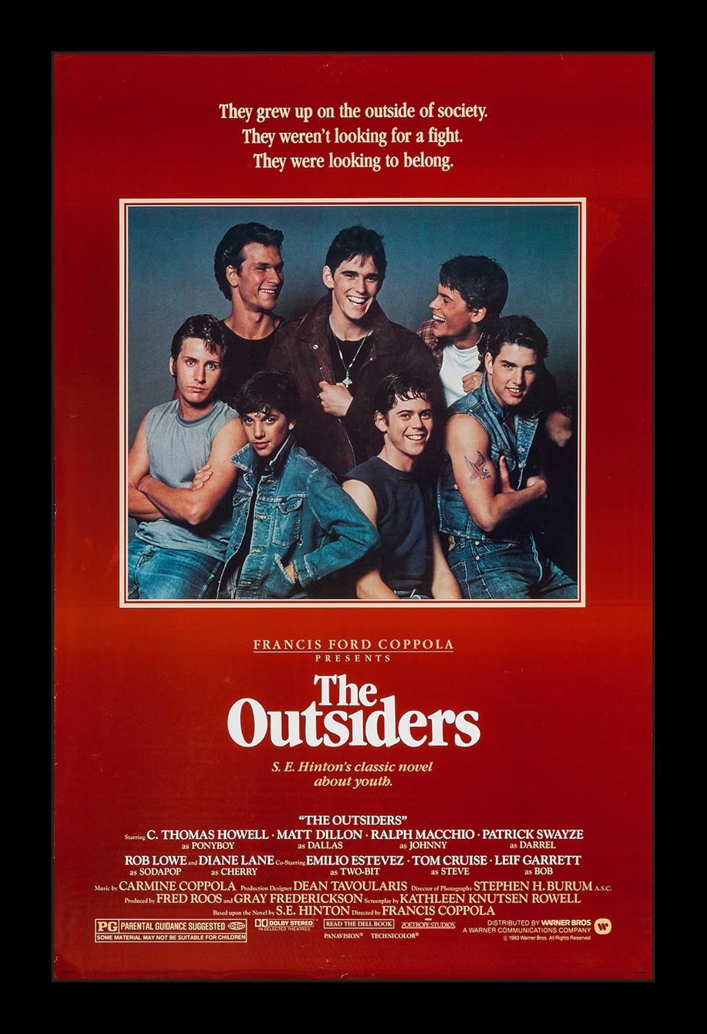 Wallspace The Outsiders 11x17 Framed Movie Poster