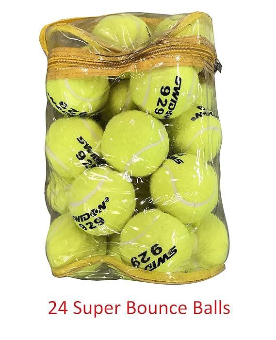 24 Tennis Balls Super Bounce Balls With Bag (100 Better Bounce Than