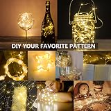 Jsdoin Fairy Lights 12 Pack 2m 20 LED Battery Copper Wire Indoor Outdoor Warm view 4