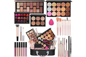 Moobirlet Makeup Kit For Women Full Kit Makeup Kit For Girls Gift Includes Sponge Eyeshadow Lip gloss Set Concealer Eyeliner 
