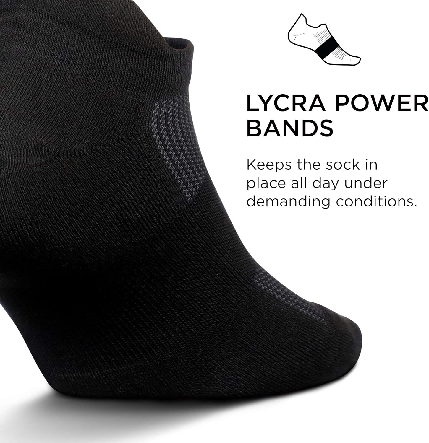 Feetures High Performance Cushion No Show Tab Sock Solid: Clothing