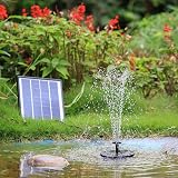 AISITIN 6.5W Solar Fountain with 1500mAh Battery Backup 10 Nozzles view 2
