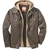 Legendary Whitetails Men's Casual Coat with Hood Waxed Cotton Water Resistant