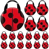 Locmeo 28 Pcs Ladybug Party Favors Birthday Gift Bags Bulk Non Woven Lady Bug Candy Treat Bags with Handle Red Black Polka Dots Goodie Fillers Classroom Prize for Holiday Supplies Decoration