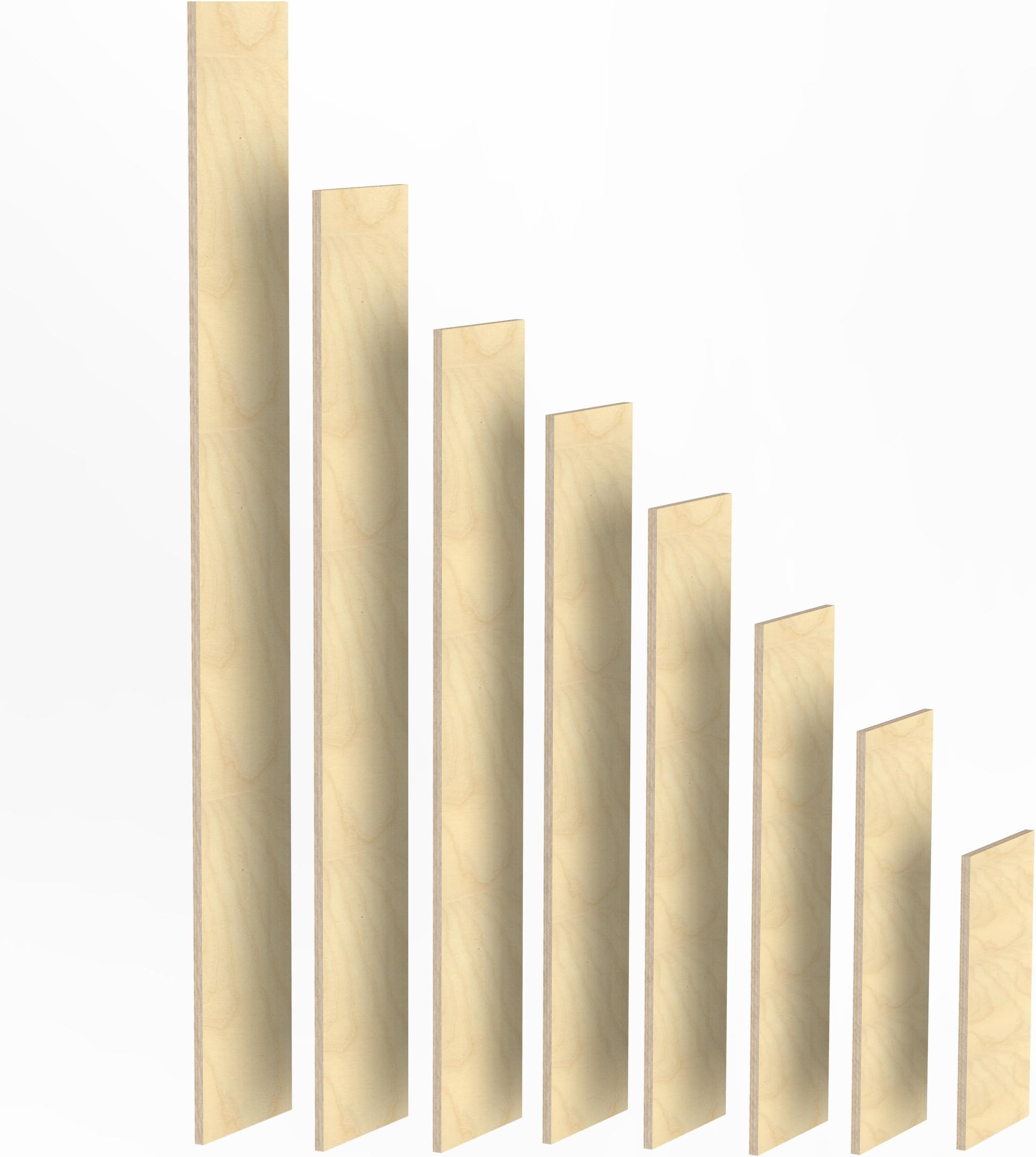 100mm Wooden Boards 18mm Plywood Panels 1m - 2m lengths 1st class Birchwood Solid Ply Wood Hardwood Sheets: 1245 mm