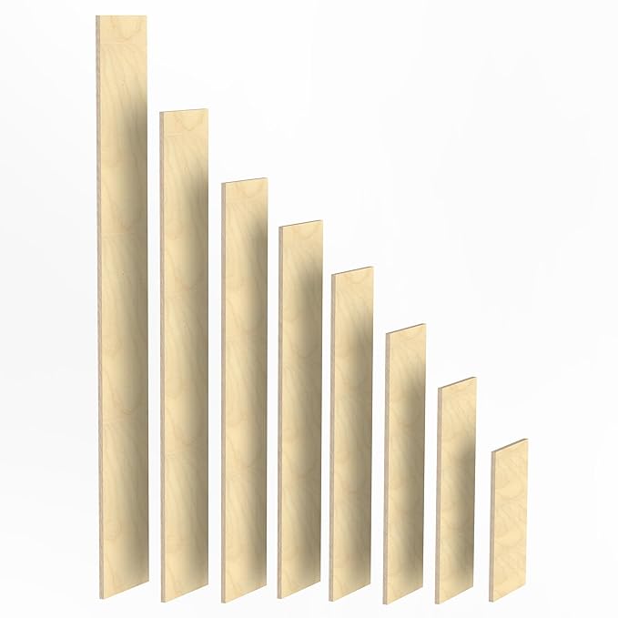 100mm Holz Bretter 18mm Multiplex Brett-Zuschnitte Längen 1m - 2m Birke Sperrholz Brett Länge: 1010 mm