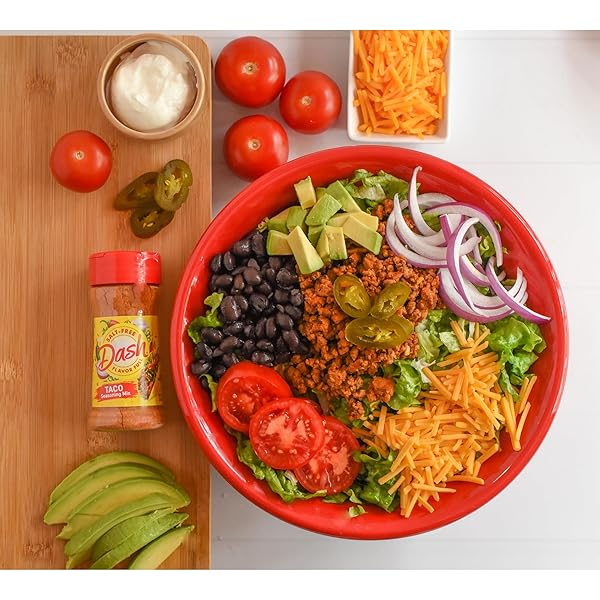 DASH SALT-FREE TACO SEASONING BLEND, 2.5 OUNCE