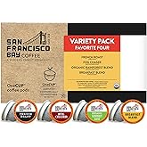 San Francisco Bay Compostable Coffee Pods - Original Variety Pack (120 Ct) K Cup Compatible including Keurig 2.0, French, Breakfast, Fog, Organic Rainforest