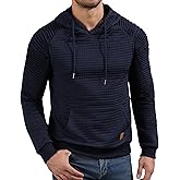 Aiyino Men's Long Sleeve Hoodies Pullover