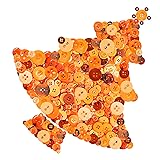 Swpeet 1000Pcs Christmas Orange Craft Buttons, 2