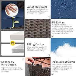 Rattaner Outdoor Couch Wicker Patio Furniture