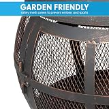 Dellonda Deluxe 360° Chiminea Outdoor Heater Antique Bronze DG112 view 4