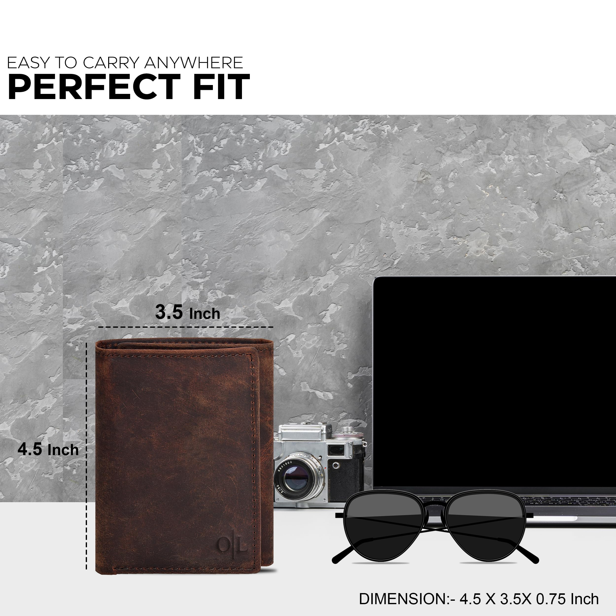 Men Genuine Leather RFID Anti-theft Multi-slot Retro Large Capacity Foldable Card Holder Wallet