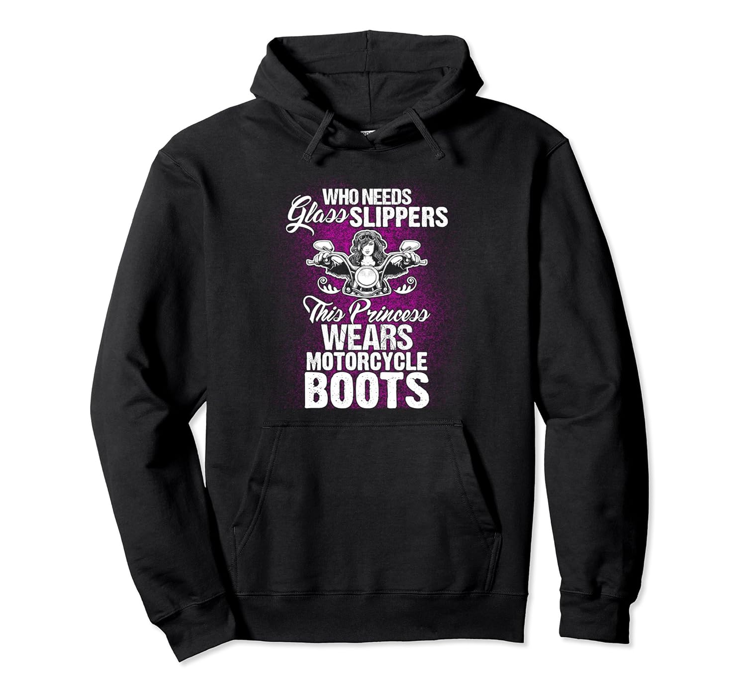 This Princess Wears Motorcycle Boots Hoodie Biker Babe Chick-anz