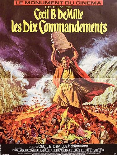 The Ten Commandments R1970s French Petite Poster At Amazon S Entertainment Collectibles Store