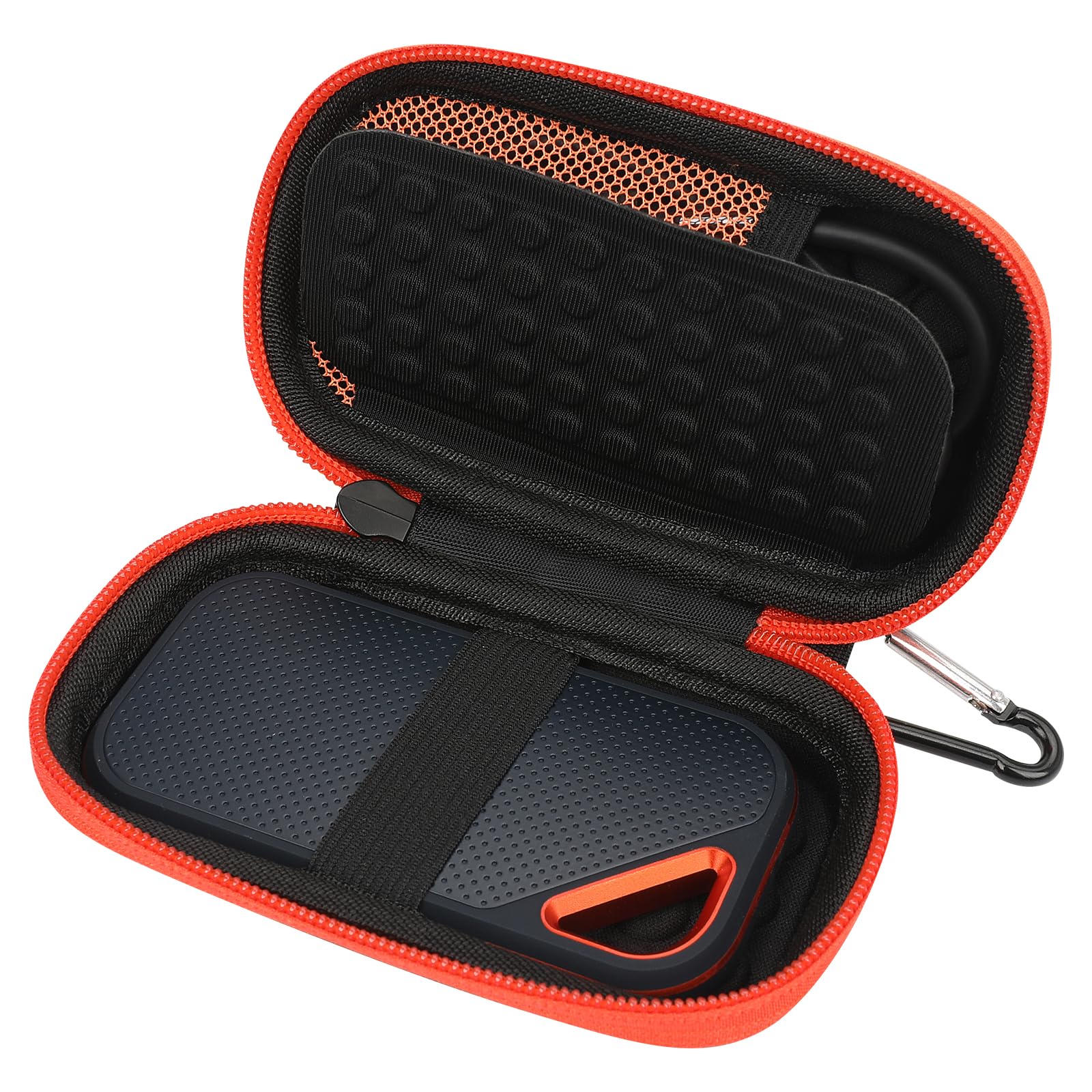 Hard Case for SanDisk Extreme Portable External SSD SDSSDE61 SDSSDE60 SDSSDE30 1TB 2TB, Portable Travel Case for Sandisk Solid State Drive Shockproof Water Resistant Protective Storage Case