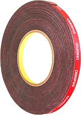 CANOPUS Double Sided Tape 5mm x 15m Waterproof Heavy Duty Dark Gray