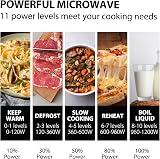 Toshiba 800W 23L Microwave Oven - Digital Display, Auto Defrost, Black view 4