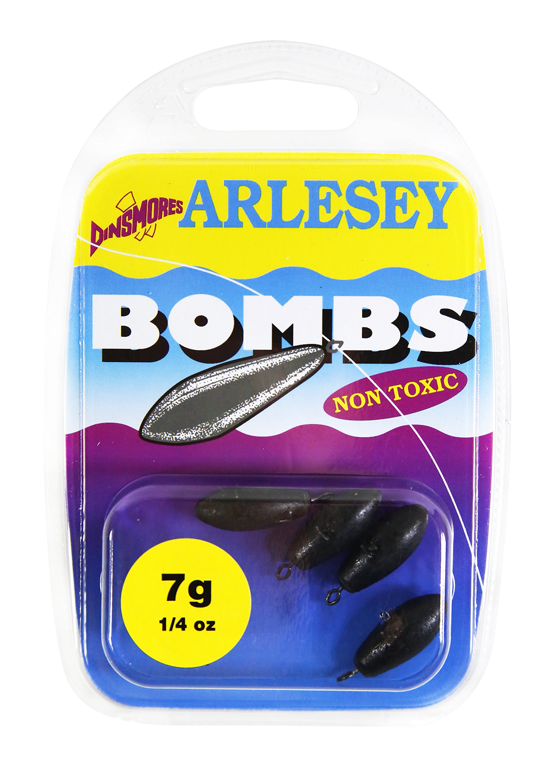 Dinsmores Non Toxic Arlesey Bomb Sinker - Black, 7 g