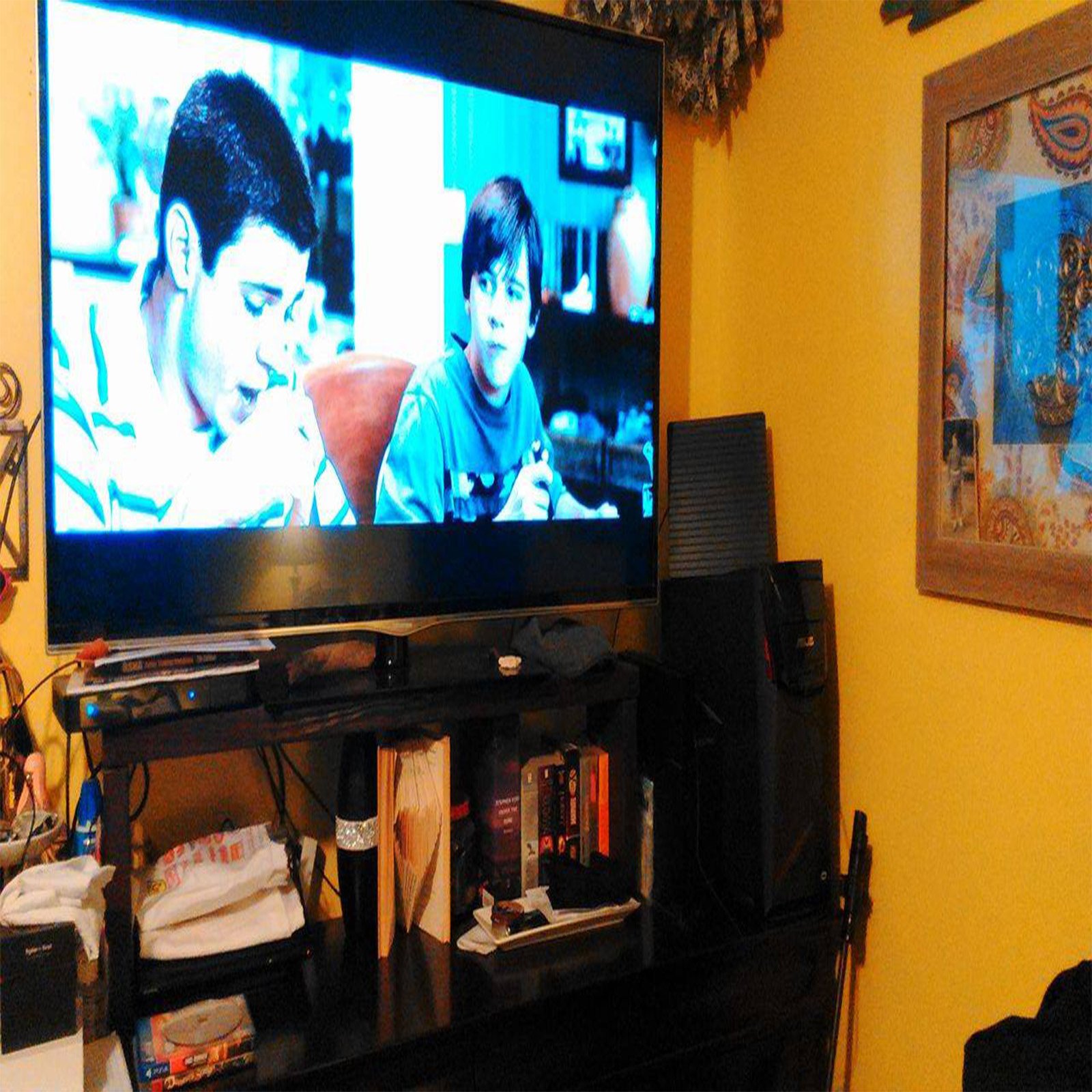 ROCAM HDTV Antenna - Indoor Digital TV Antenna 65+ Miles with Amplifier Signal Booster - Premium Design with Long Coax Cable Support HD 1080P VHF UHF All TV\'s