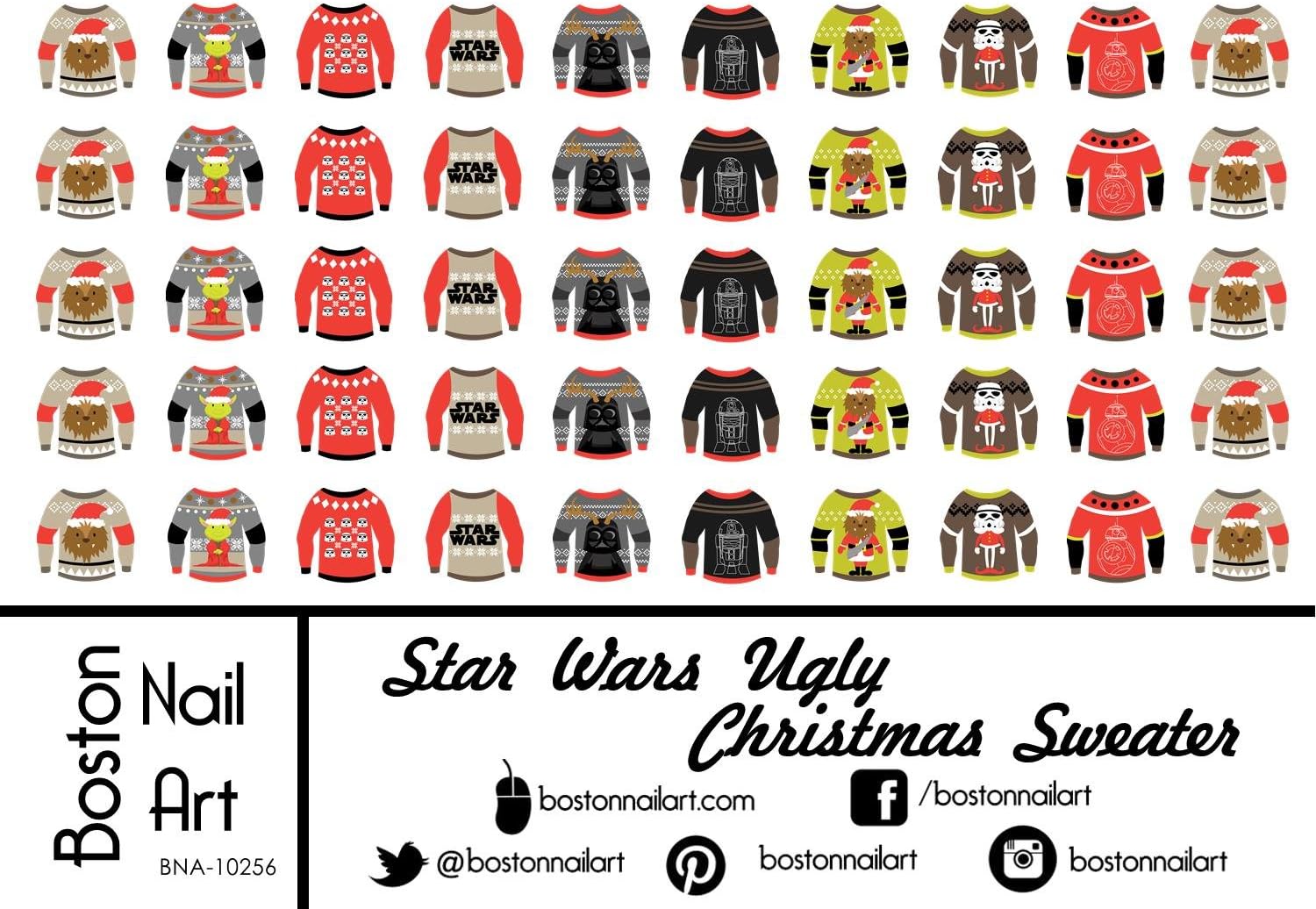 Star Wars Ugly Sweaters - Waterslide Nail Decals - 50pc
