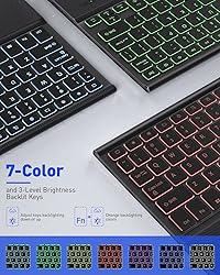 DoohowCase Backlit Keyboard Case Touch for Lenovo