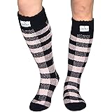 Pudus Womens Warm Tall Boot Socks W 6-10 Fleece-Lined Crew-Length Winter Socks