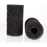 UNEAK 2-Pack Large Premium Pre Filter Sponge Aquarium Intake High-Porosity Foam Roll Fish Tank Shrimp Beta Baby Fish Replacement Foam Cover Filtration Freshwater Saltwater 5-20 Gallons Easy to Clean