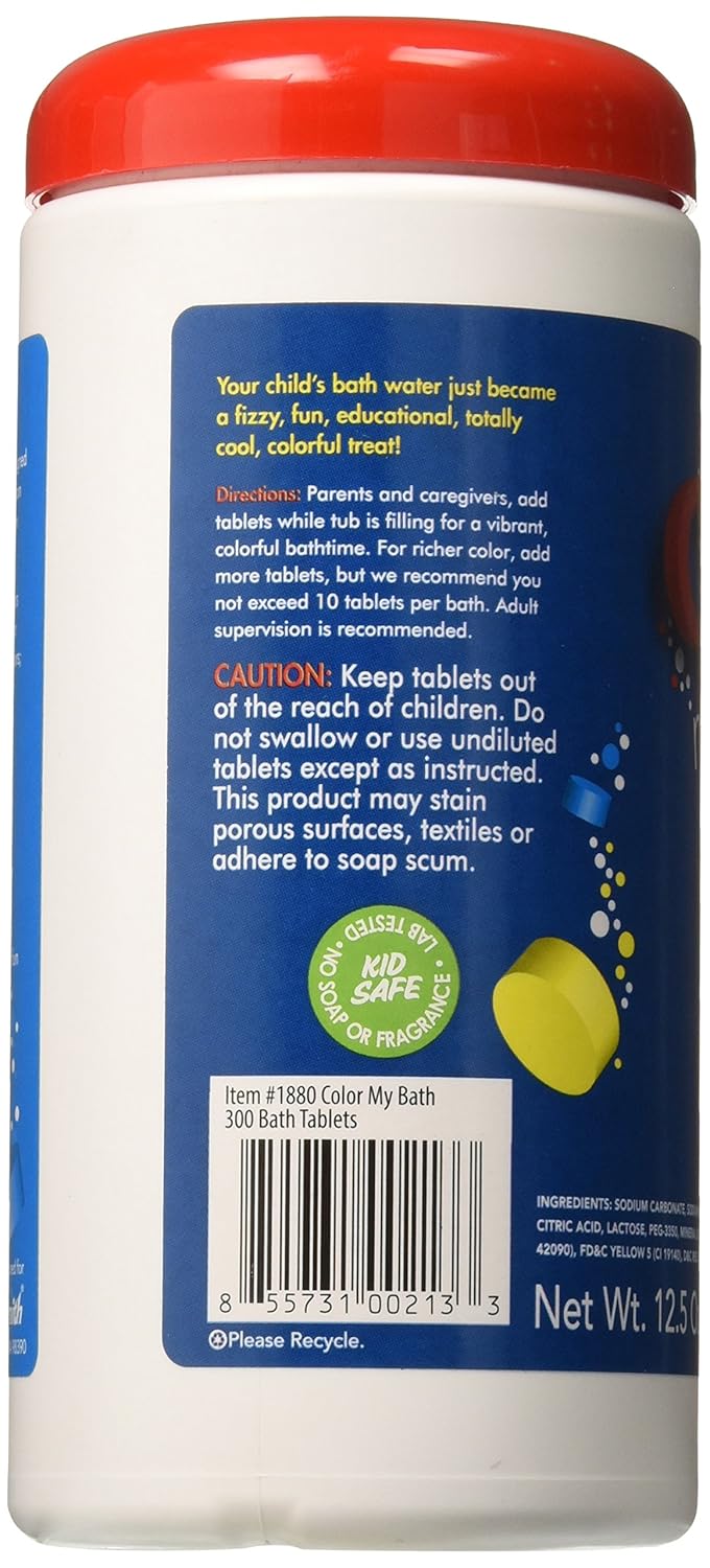 Color My Bath Color Changing Bath Tablets, 300Piece eBay
