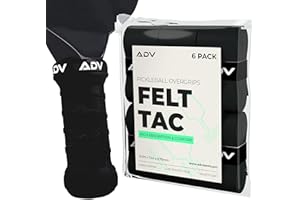 ADV TENNIS ADV Felttac Pickleball Grip Tape - Soft, Very Durable, Sweat Absorbing Pickleball Overgrip Tape - Dry & Comfortable Pickleball Paddle Grip Tape - Easy to Use & Easy to Install