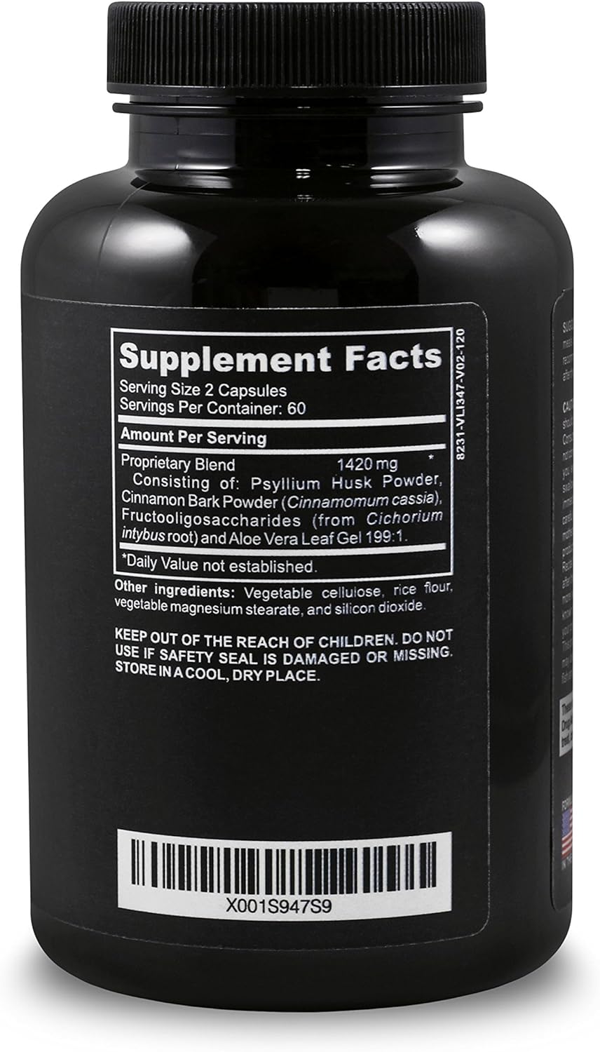 Take Two - Vegan Dietary Fiber Supplement for Men, Pure Digestive Cleanliness, 120 Capsules: Health & Personal Care