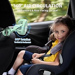 AMACOOL Battery Operated Stroller Fan Flexible