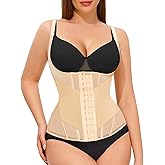 Nebility Waist Trainer for Women Corset Shapewear Tummy Control Body Shaper Top Waist Cincher Girdle with Adjustable Straps