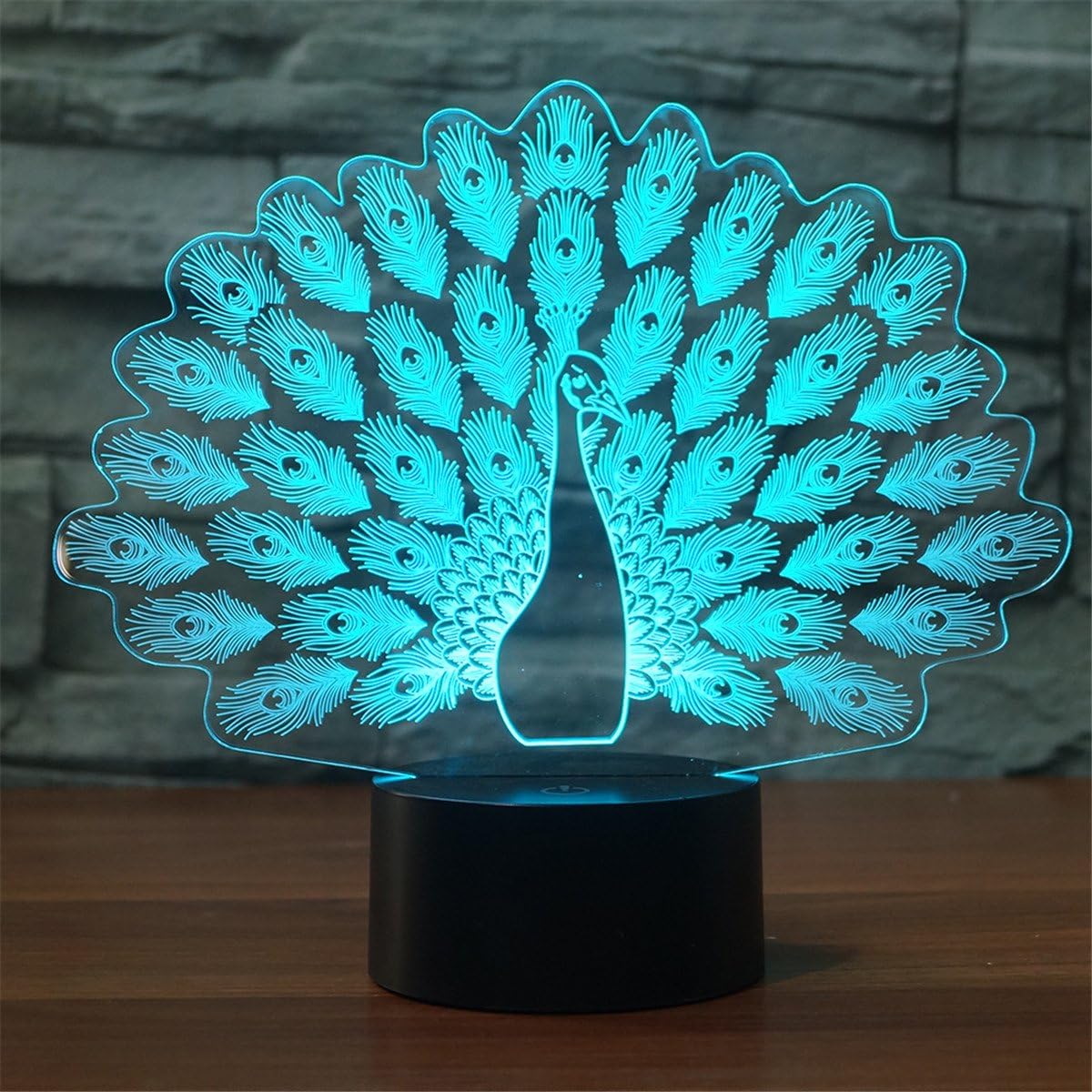 Best Peacock Colors Desk Lamp
