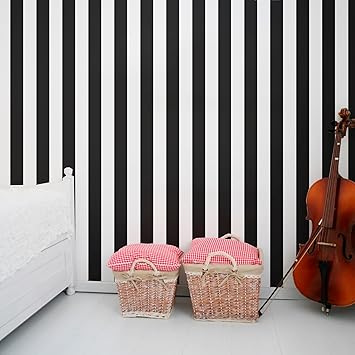 Amazon Co Jp Graham Brownモノクロストライプ壁紙 スポーツ アウトドア