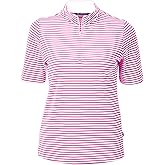 Cutter & Buck Womens Virtue Eco Pique Stripe Recycled Womens Top