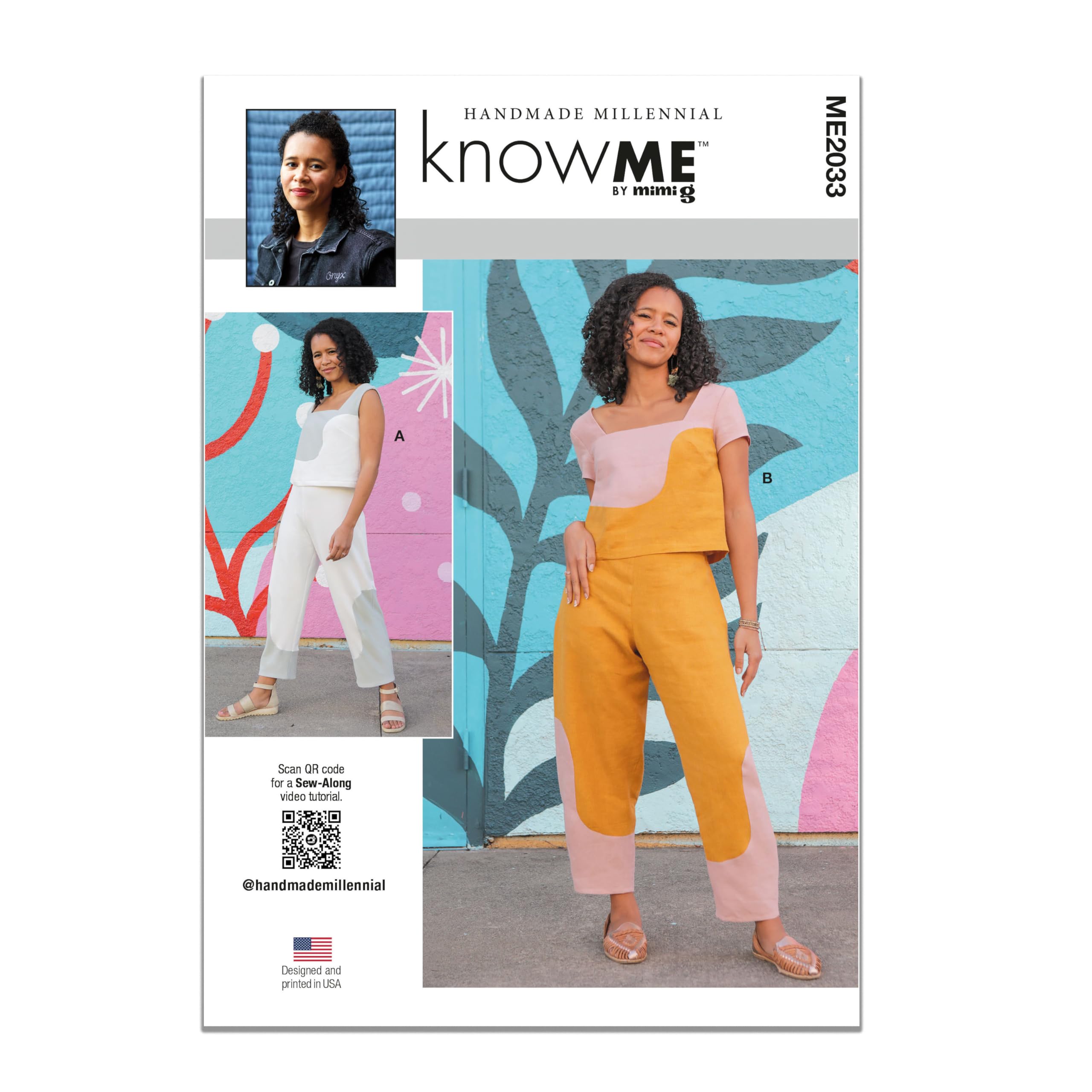 Know ME ME2033K5 Misses' Crop Tops and Pants K5 (8-10-12-14-16)