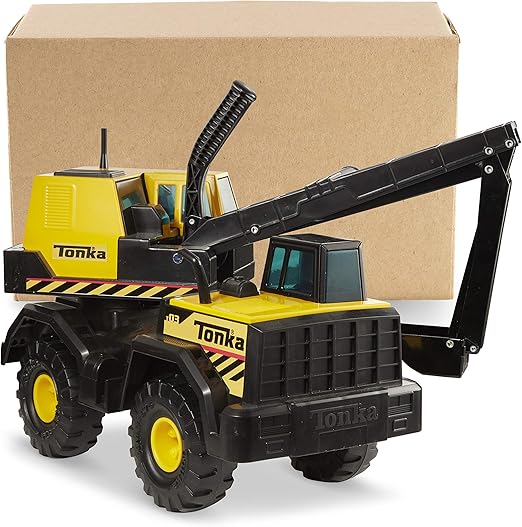 Tonka Steel Backhoe Toy Construction Vehicle, Yellow/Black Toys & Games