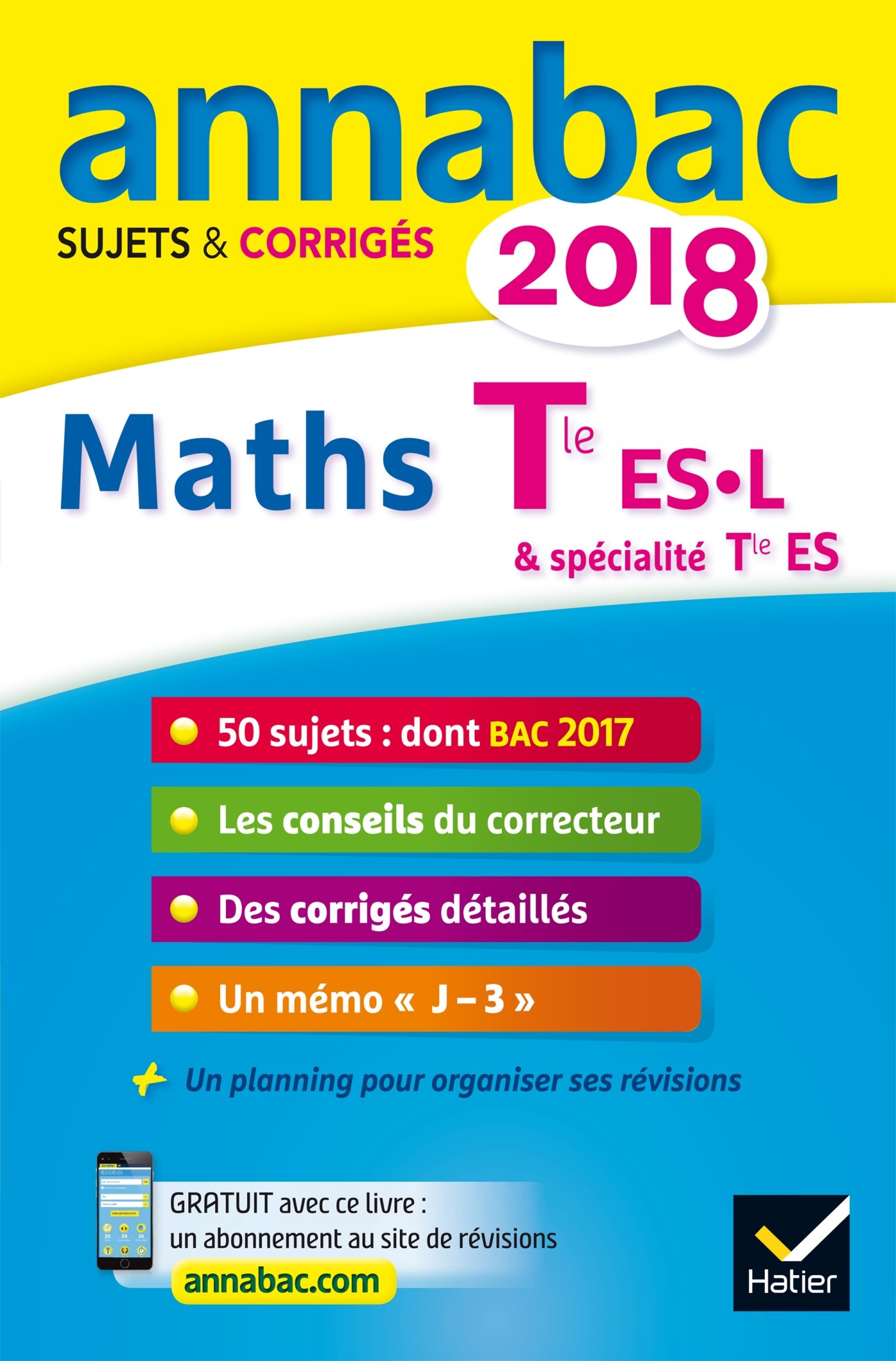 Amazonfr Annales Annabac 2018 Maths Tle Es L Sujets Et - 