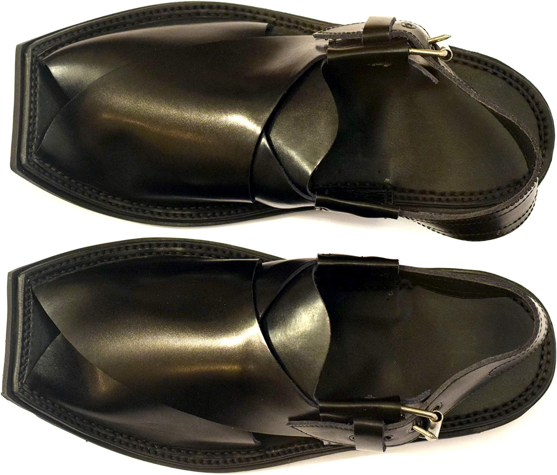 Peshawari Chappal - Charcoal Black