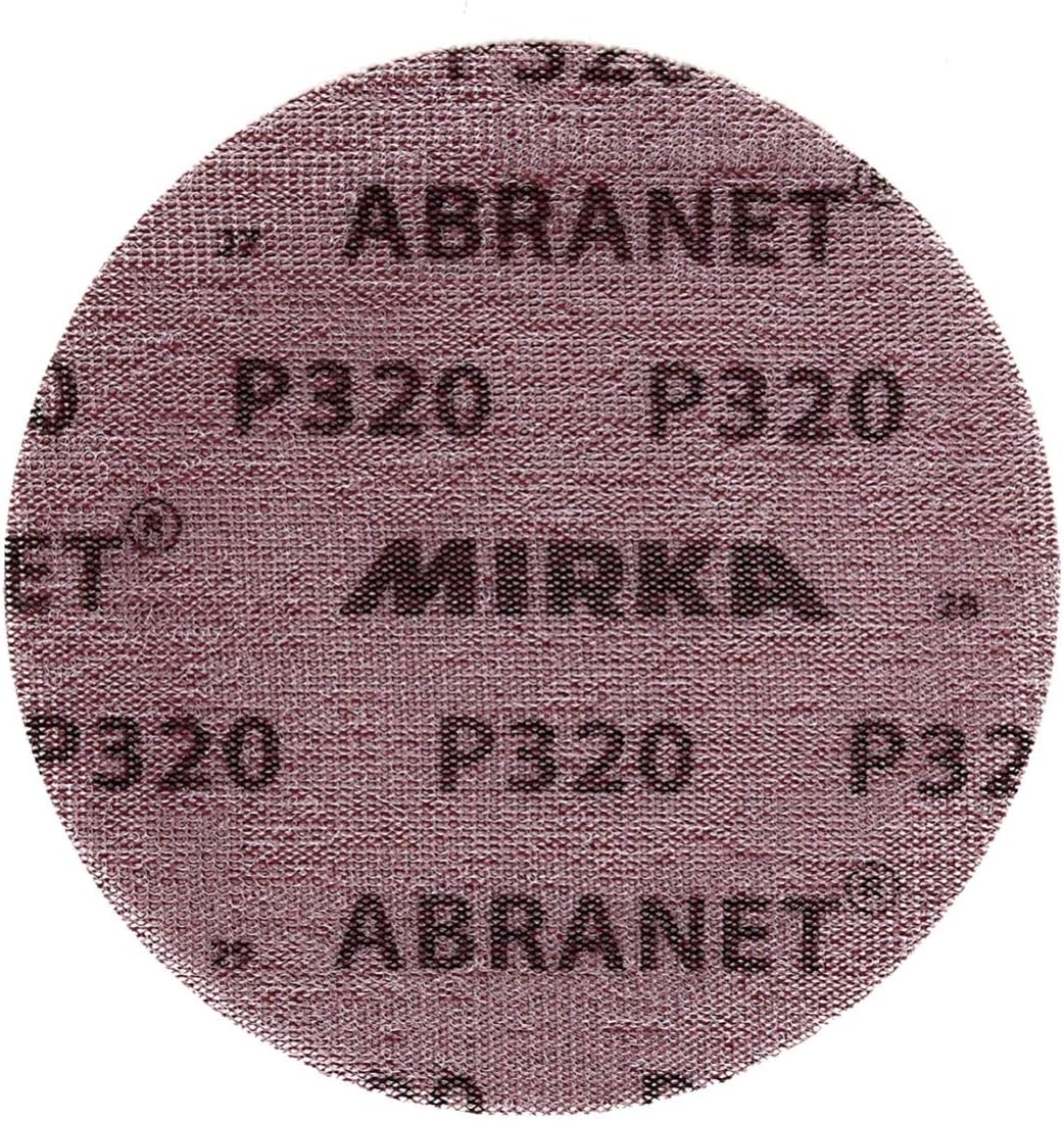 Mirka Abranet net sanding disc diameter 150 mm Hook & loop/Grit P320 / 50 pcs/for sanding wood walls, metal, aluminium - Image 5