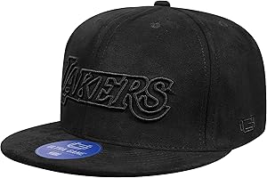 Ultra Game NBA Mens NBA Official Suede Snap Back 3D Embroidered Team Logo Baseball Cap Hat