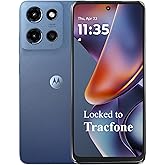 Tracfone Motorola Moto G 2025, 64GB, Saphire Blue (Locked to | Prepaid Smartphone- 6.6" 120Hz Display, 5G , 50MP Quad Pixel Camera, Long-Lasting Battery
