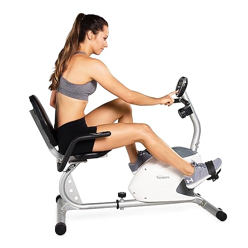 Velocity Exercise Dual Motion Recumbent Exercise Bike In White - Sports