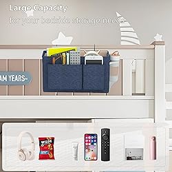 Edudif Bedside Caddy Bedside Organizer with Fixed