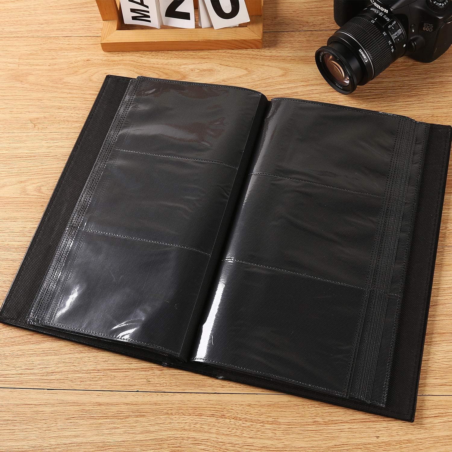 Vienrose Photo Album 4x6 300 Photos Leather Cover Extra Large Capacity Picture Book with Pockets for Wedding Family Anniversary Baby - Image 4