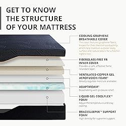 EGOHOME 14 Inch King Size Memory Foam Mattress for
