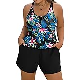Arolina Women's Plus Size Swim Romper One Piece Swimsuits Modest Bathing Suit with Pockets (S-24W)