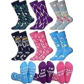 Hercicy 6 Pairs Christian Socks for Women, Inspiration Religious Scripture Bible Verse Praying Cross Socks Catholic Pastors Jesus Faith Gifts for Wife Church Birthday Gift