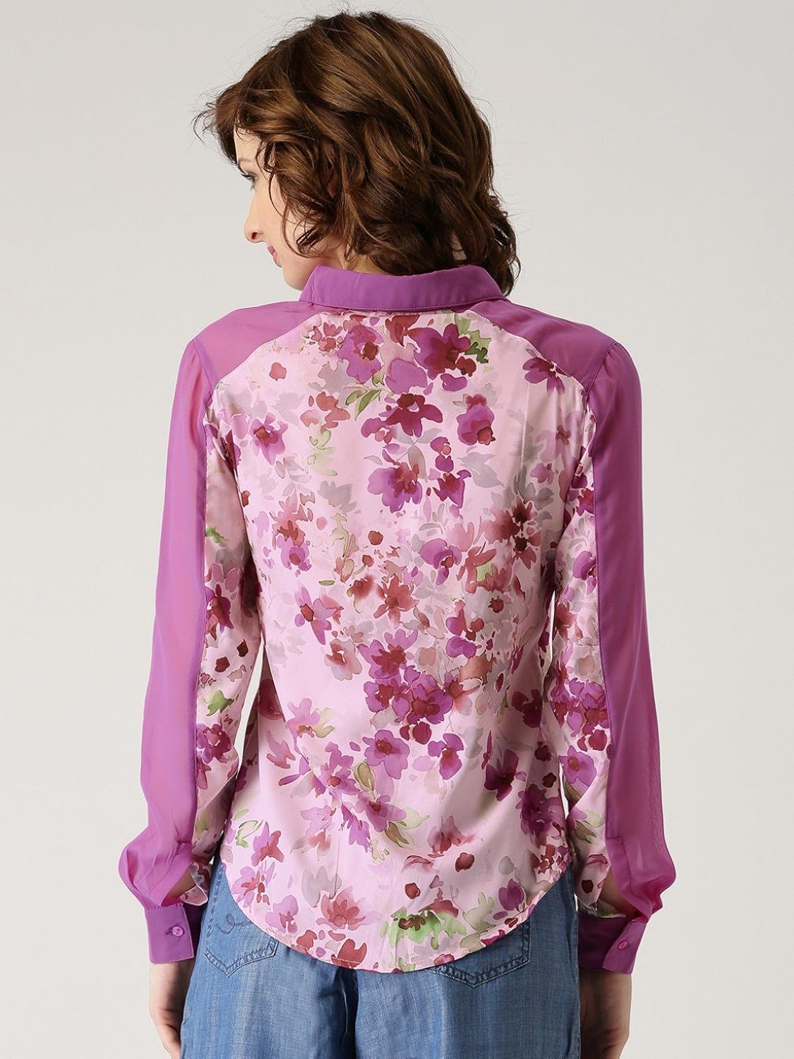 marie claire women's shirt (mc10299--m, pink, medium)